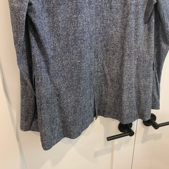 Cutaway Double Breasted Piquet Blazer - Picture 8 of 16